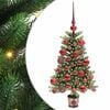 vidaXL Albero di Natale con 150 LED con supporto Verde 65 cm PE