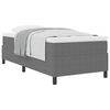 vidaXL Letto a molle Grigio chiaro e bianco 80 x 200 cm