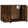 vidaXL Mobile Porta TV a Parete Rovere Fumo 57x34,5x40 cm