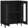 vidaXL Credenza Nera 69,5x34x90 cm in Legno Multistrato