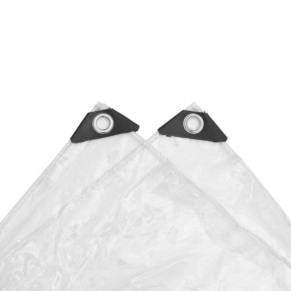 vidaXL Tarpulina Trasparente 5 x 5 m PVC