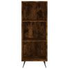 vidaXL Credenza Rovere Fumo 34,5x32,5x180 cm in Legno Multistrato