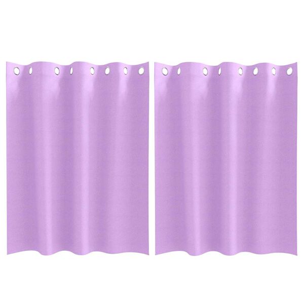 vidaXL Tende Blackout con Anelli 2 pcs Viola 140 x 140 cm Poliestere