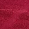 vidaXL Asciugamani da bagno Premium SOLUND 4 pezzi Rosso 100x150 cm 600 g/m²