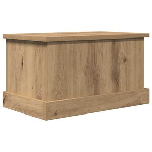 vidaXL Scatola Portaoggetti Rovere Artigianale 30x50x28 cm Multistrato