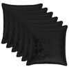 vidaXL Federa 6 pz HOUTEN Nero 40 x 40 cm Flanella