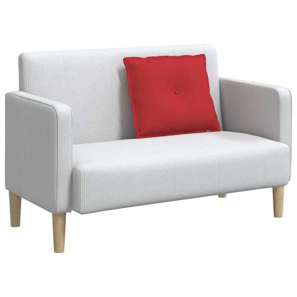 vidaXL Cuscino per Schiena Rosso 60 x 19 x 50 cm Tessuto