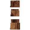 vidaXL Mensole a Parete 3pz Legno Antico in Legno Multistrato