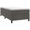 vidaXL Struttura Letto a Rete a Molle Grigio Scuro 100x200 cm Velluto