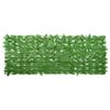 vidaXL Paravento da Balcone con Foglie Verdi 200x75 cm