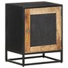 vidaXL Comodino 40x30x50 cm in Legno di Mango Grezzo