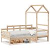 vidaXL Dormeuse con Tetto 80x200 cm in Legno Massello di Pino