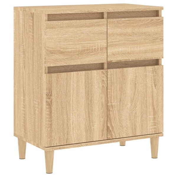 vidaXL Credenza Rovere Sonoma 60x35x70 cm in Legno Multistrato