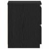vidaXL Armadio da Notte con cassetto 2 pcs Rovere Nero 30 x 30 x 40 cm