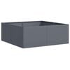 vidaXL Fioriera Antracite 80x80x30 cm in Acciaio