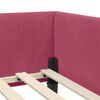 vidaXL Cornice del letto ad angolo Rosso Vino 80 cm x 200 cm