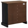 vidaXL Credenza HALDEN con Anta Scorrevole 80x40x80 cm Legno Massello