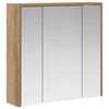 vidaXL Mobiletto per specchio da bagno Rovere Artigianale