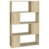 vidaXL Libreria/Divisorio Rovere Sonoma 80x24x124,5 cm in Truciolato