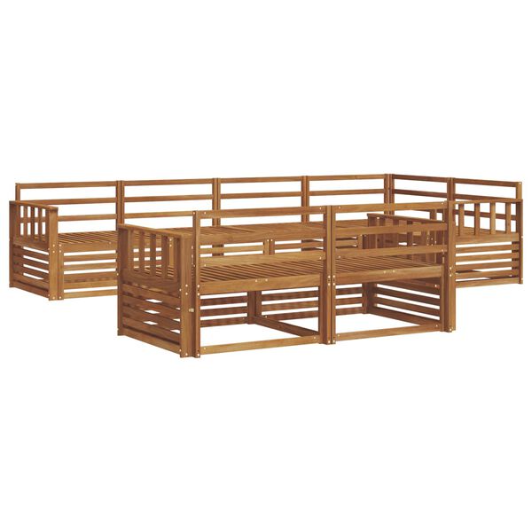 vidaXL Set di divani da esterno 7 pcs Naturale