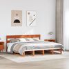 vidaXL Letto senza Materasso Marrone Cera 200x200 cm in Legno di Pino