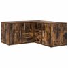 vidaXL Mobile Angolare Rovere Fumo 160x40x45 cm in Truciolato