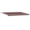 vidaXL Tenda Sole Retrattile Manuale 500x300 cm Marrone