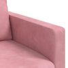 vidaXL Divano 2 pcs Rosa 138 x 78 x 80 cm Velluto