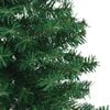 vidaXL Albero di Natale Artificiale ad Angolo con Supporto Verde 180 cm PVC