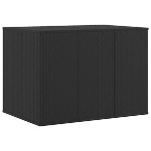 vidaXL Contenitore da Giardino in Rattan PE 145x100x103 cm Nero