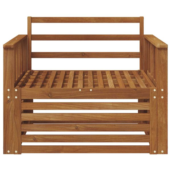 vidaXL 2 Pezzo Divano con Braccioli Legno di Acacia Massello Naturale