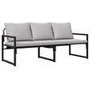 vidaXL Arredamento da Giardino Grigio chiaro 180 x 72,5 x 71 cm