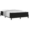 vidaXL Letto a molle con materasso Nero 160 x 220 cm Tessuto