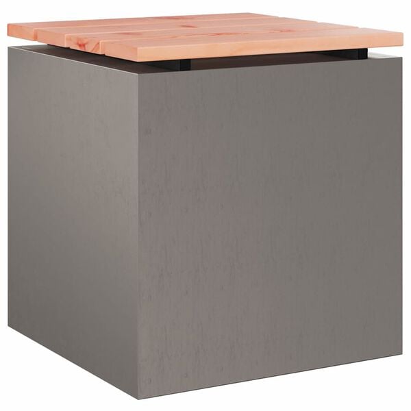 vidaXL Panchina da giardino Ruggine 40 x 40 x 43 cm acciaio corten