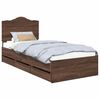 vidaXL Struttura del letto con cassetto Quercia marrone 90 x 190 cm