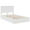vidaXL Letto con Contenitore Bianco 120 x 190 cm Legno multistrato