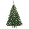 vidaXL Albero di Natale artificiale con 300 LED Verde 180 cm PE e PVC