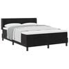 vidaXL Letto a molle con testiera Nero 190 x 140 cm Velluto