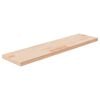 vidaXL Ripiano 80x20x2,5 cm Legno Massello di Rovere Non Trattato