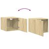 vidaXL Mobile a Parete Rovere Sonoma 45x42,5x40 cm Legno Multistrato