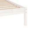 vidaXL Giroletto Bianco in Legno Massello di Pino 90x200 cm