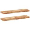 vidaXL Mensole da Parete 2 pz 100x20x4 cm Legno Acacia Rifinito a Olio