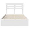 vidaXL Letto con Contenitore Bianco 120 x 200 cm Legno multistrato