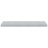 vidaXL Scaffali a Parete 4 pz Grigio Cemento 80x23,5x3,8 cm in MDF