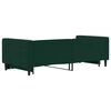 vidaXL Divano Letto con Letto Estraibile Verde Scuro 90x200cm Velluto