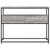 vidaXL Tavolino Consolle Grigio Sonoma 100x40x75cm Legno Multistrato