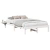 vidaXL Struttura del letto Bianco 120 x 190 cm Pino massello