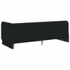 vidaXL Cornice del letto ad angolo Nero 80 x 200 cm Tessuto