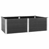 vidaXL Letto Rialzato da Giardino 200x100x54 cm in WPC Grigio