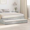 vidaXL Cassetti per letto Grigio cemento 160 x 36,5 x 16,5 cm